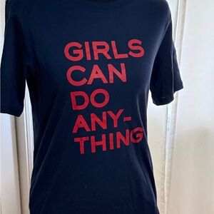 Zadig & Voltaire Navy Tee with Red Text